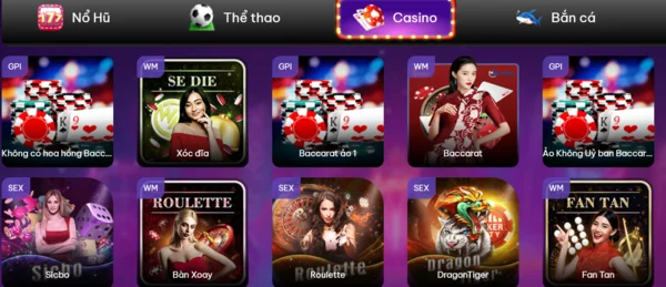 Khám phá đa dạng sản phẩm cược trên Live casino Gnbet